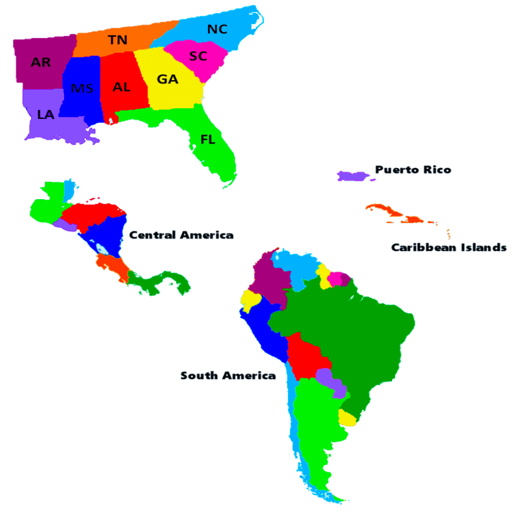 Map of OA Region 8