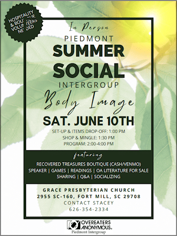 Piedmont Intergroup Summer Social